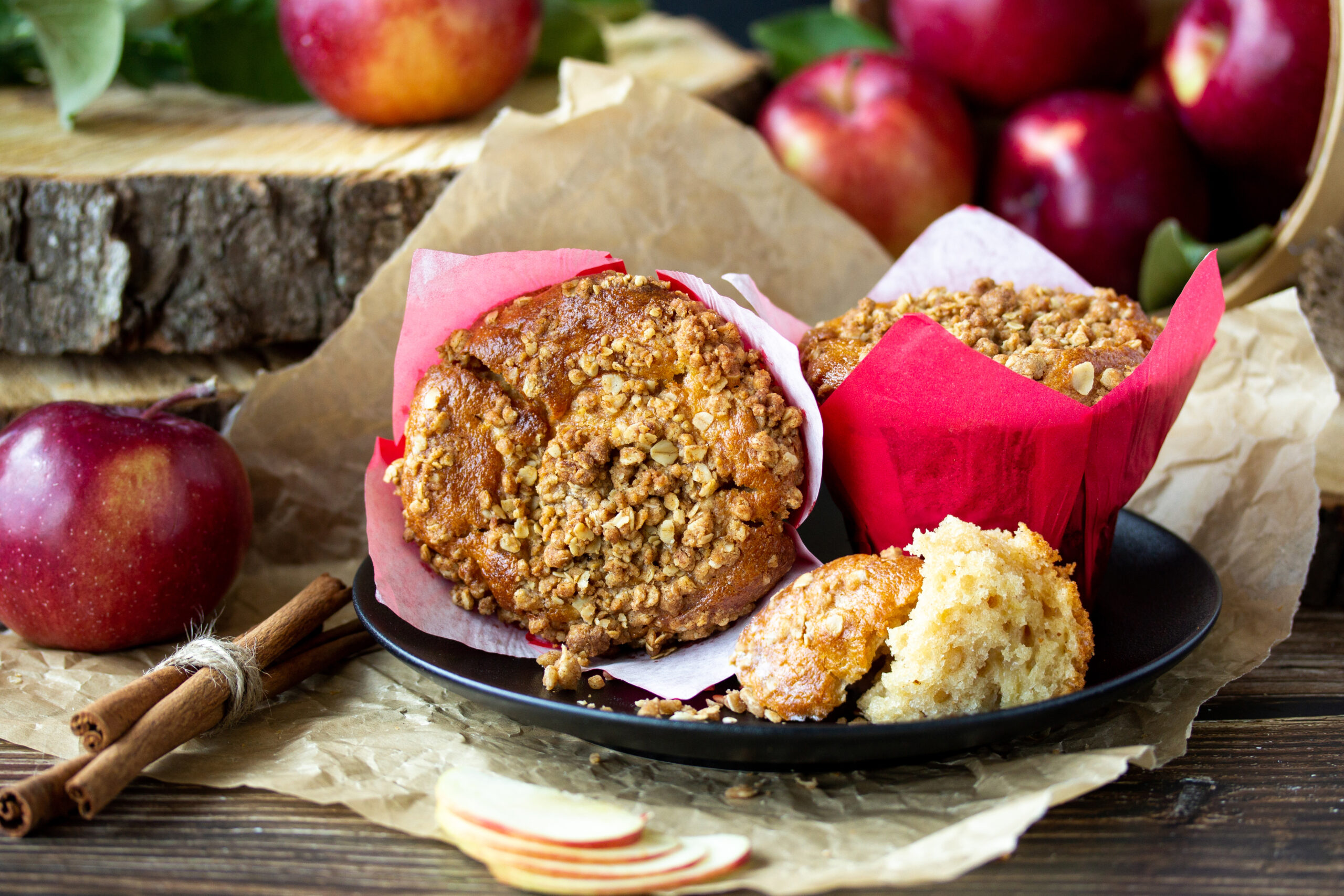 Muffins pommes
