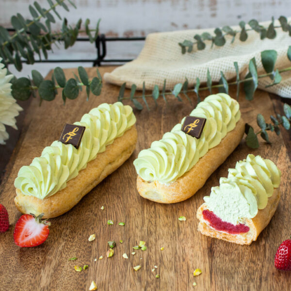 Éclair pistache - fraise
